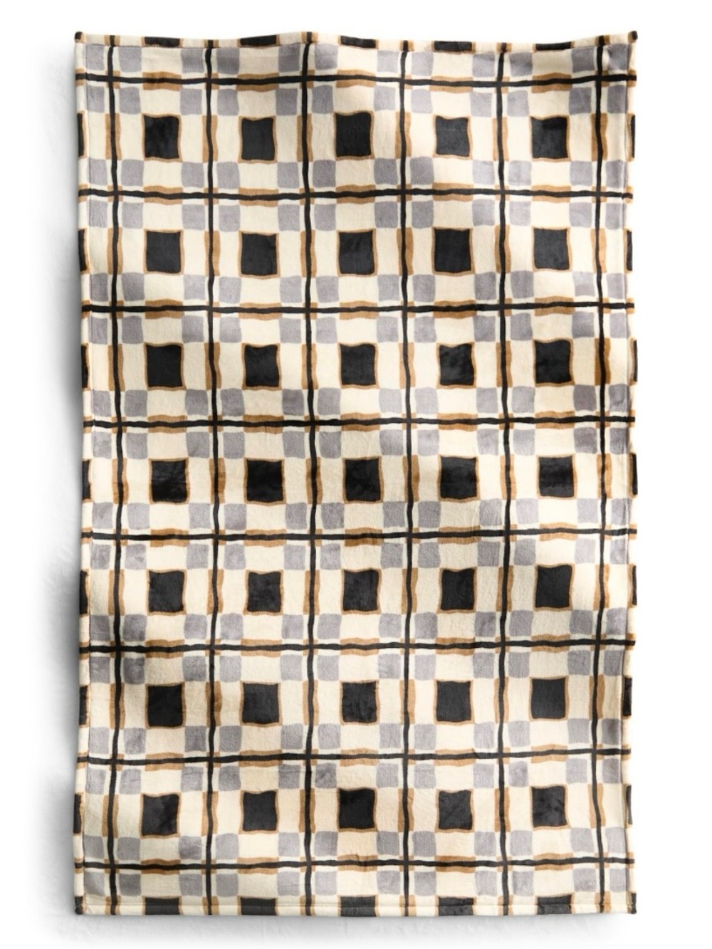 Vera Bradley Fleece Plush Throw Blanket in Wavy Plaid Alloy